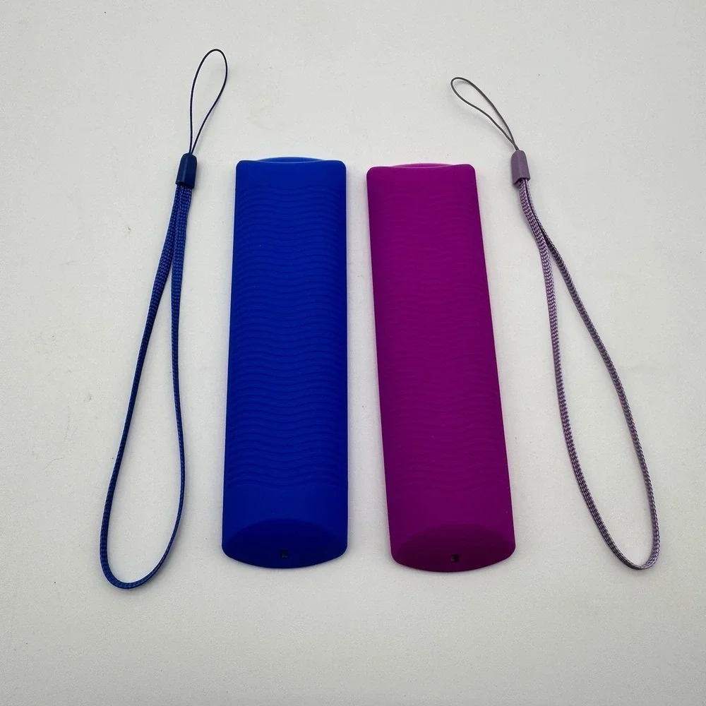 Silicone Remote Cover Amazon Fire TV Stick 4K Protective Case Skin Blue Purple